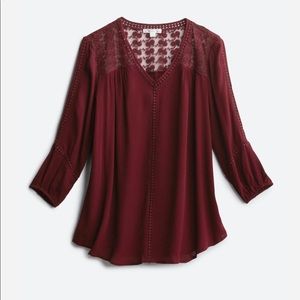 Raelinn Crochet Detail Top